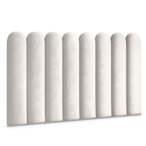 Panele tapicerowane  20x60 cm na ścianę płotek wezgłowie kremowy
