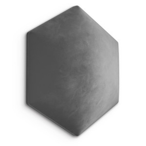 Panele tapicerowane 35x40 na ścianę hexagon szary