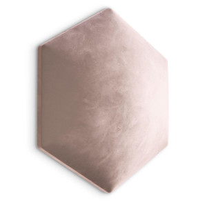 Panele tapicerowane 35x40 hexagon magic velvet pudrowy róż