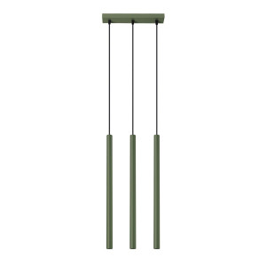 Lampa wisząca Pastelo 94x5x30cm do sypialni salonu zielona oliwka