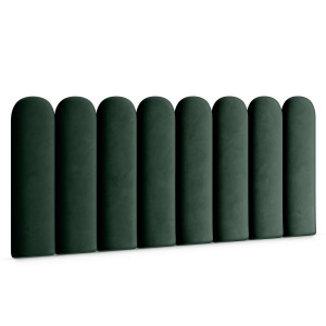 Panele tapicerowane 30x60 cm na ścianę płotek zielony