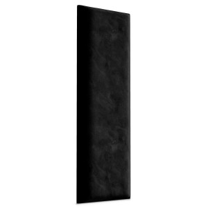 Panele tapicerowane 70x15 cm na ścianę prostokąt czarny