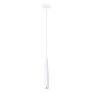 Lampa wisząca PRYSM 1 biała 120x8x8cm nowoczesna lampa G9 do salonu