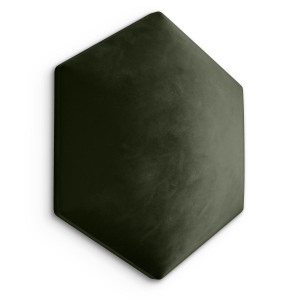 Panele tapicerowane 26x30 cm na ścianę hexagon khaki