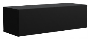 Szafka RTV wisząca 30x100x36 cm czarna do salonu