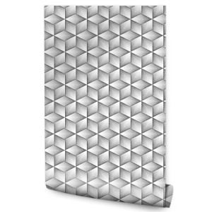 Tapeta Do Salonu SZEŚCIANY Wzór Geometryczny 3D