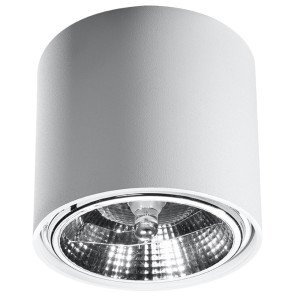 Plafon TIUBE biały 11x12x12cm nowoczesna lampa GU10/ES111 do salonu