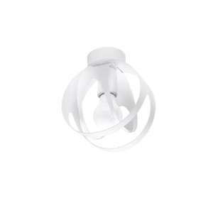 Plafon TULOS biały 21x16x16cm E27 nowoczesna lampa do salonu