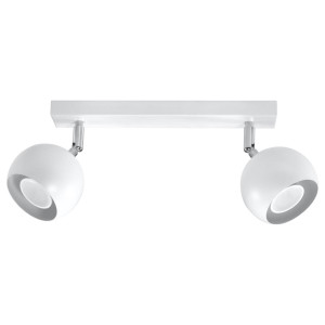 Plafon OCULARE 2 biały 16x10x30cm nowoczesna lampa GU10 do salonu