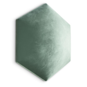 Panele tapicerowane 35x40 hexagon magic velvet miętowy