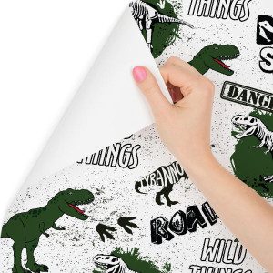 Tapeta ścienna do pokoju młodzieżowego, dinozaury