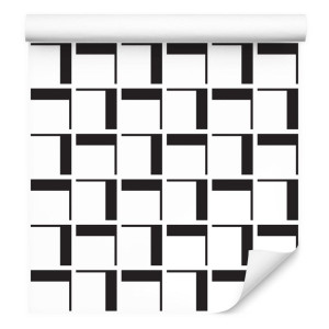 Tapeta 3d geometryczna w kratę do salonu, biura
