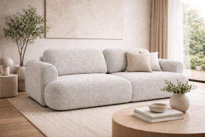 Kanapa rozkładana trzyosobowa ITALY 250x100x82 cm LOOP 16 sofa z funkcją spania szara
