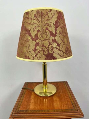 Lampa nocna, stołowa mosiądzowana 70-te lata