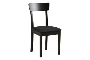 Krzesło drewniane LIVA 86x40x43 cm drewniane bukowe do jadalni czarne
