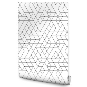 Tapeta Do Salonu Modny Wzór GEOMETRYCZNY Ozdoba 53x1000