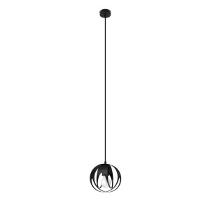 Lampa wisząca TULOS 1 czarna 125x16x16cm E27 nowoczesna do salonu