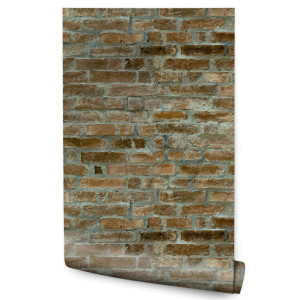 Tapeta Do Salonu CEGLANY Mur Efekt 3D Cegiełki 53x1000