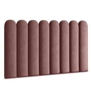 Panele tapicerowane 20x80 cm  na ścianę płotek różowy