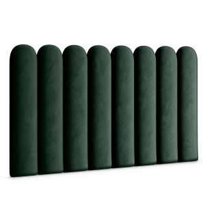 Panele tapicerowane 20x60 cm na ścianę płotek zielony