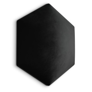 Panele tapicerowane 26x30 hexagon magic velvet czarny