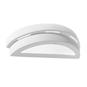 Kinkiet ceramiczny HELIOS 10x15x40cm E27 biały nowoczesny do salonu