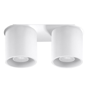 Plafon ORBIS 2 biały 12x10x26cm nowoczesna lampa GU10 do salonu