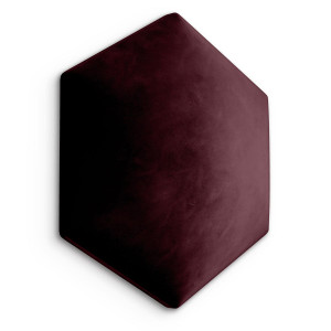 Panele tapicerowane 26x30 cm na ścianę hexagon bordowy