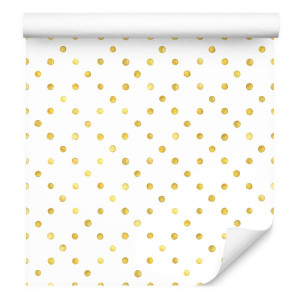 Tapeta w grochy kółka koła akwarela design biuro