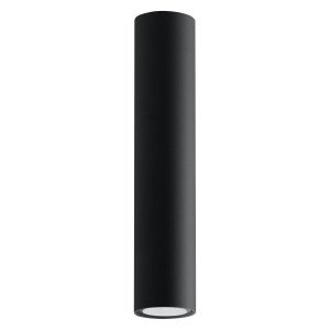 Plafon LAGOS 30 czarny 30x6x6cm owoczesna lampa GU10 do salonu