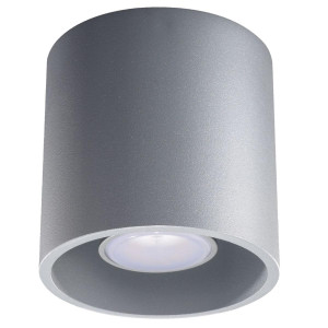Plafon ORBIS 1 szary 10x10x10cm owoczesna lampa GU10 do salonu