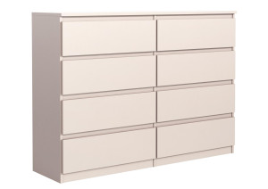 Komoda 101x120x39 cm z 8 szufladami kaszmir do salonu i sypialni od producenta