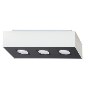 Plafon MONO 3 biały 11x14x34cm nowoczesna lampa GU10 do salonu