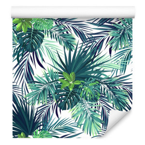 Tapeta liście egzotyczne MONSTERA zieleń przyroda