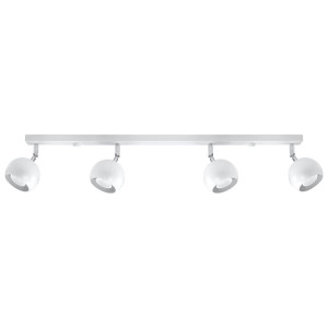 Plafon OCULARE 4L biały 16x10x80cm nowoczesna lampa GU10 do salonu