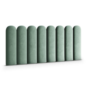 Panele tapicerowane 30x80 cm  na ścianę płotek miętowy magic velvet