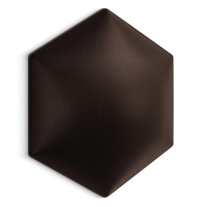 Panel tapicerowane 35x40 cm na ścianę hexagon brązowy