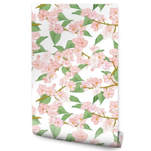 Tapeta Do Jadalni Wiosenne KWIATY Wiśni Natura