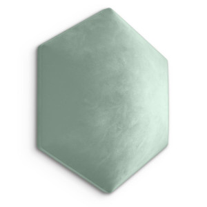Panele tapicerowane 26x30 na ścianę hexagon miętowy