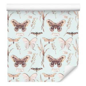 Tapeta do jadalni motyle, kwiaty, rośliny, natura