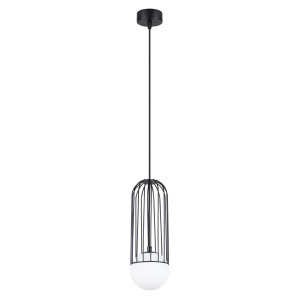 Lampa wisząca BRINA 1 czarna 115x12x12cm nowoczesna G9 do salonu