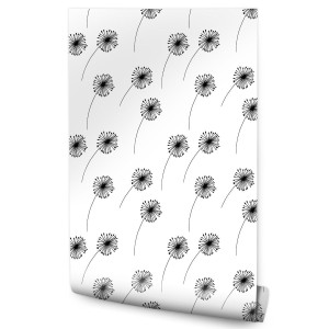 Tapeta Do Jadalni Minimalistyczne DMUCHAWCE Kwiaty