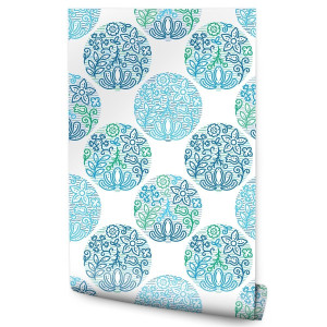 Tapeta Sypialni KWIATY Ornamenty Natura Dekoracja 53x1000