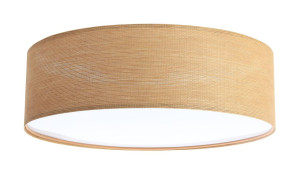 Plafon 50 cm tkanina strukturalna naturalna beżowa do salonu
