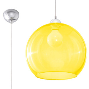 Lampa wisząca BALL żółta 120x30x30cm nowoczesna E27 do salonu