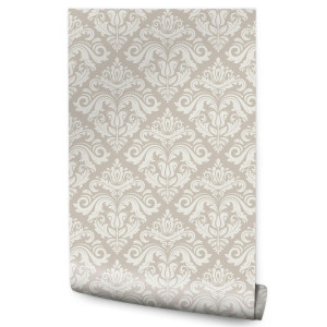 Tapeta Do Salonu Kwiatowe ORNAMENTY Wzory Glamour 53x1000