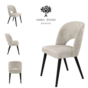 Krzesło DELUXE KR-5 46x82x45 cm do jadalni beżowy