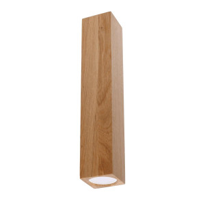 Plafon KEKE 30 dąb 30x6x6cm nowoczesna lampa GU10 do salonu