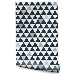 Tapeta Geometryczna Do Salonu Klasyczne TRÓJKĄTY 53x1000