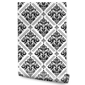 Tapeta Na Korytarz Czarno-Białe WZORY Ornamenty 53x1000